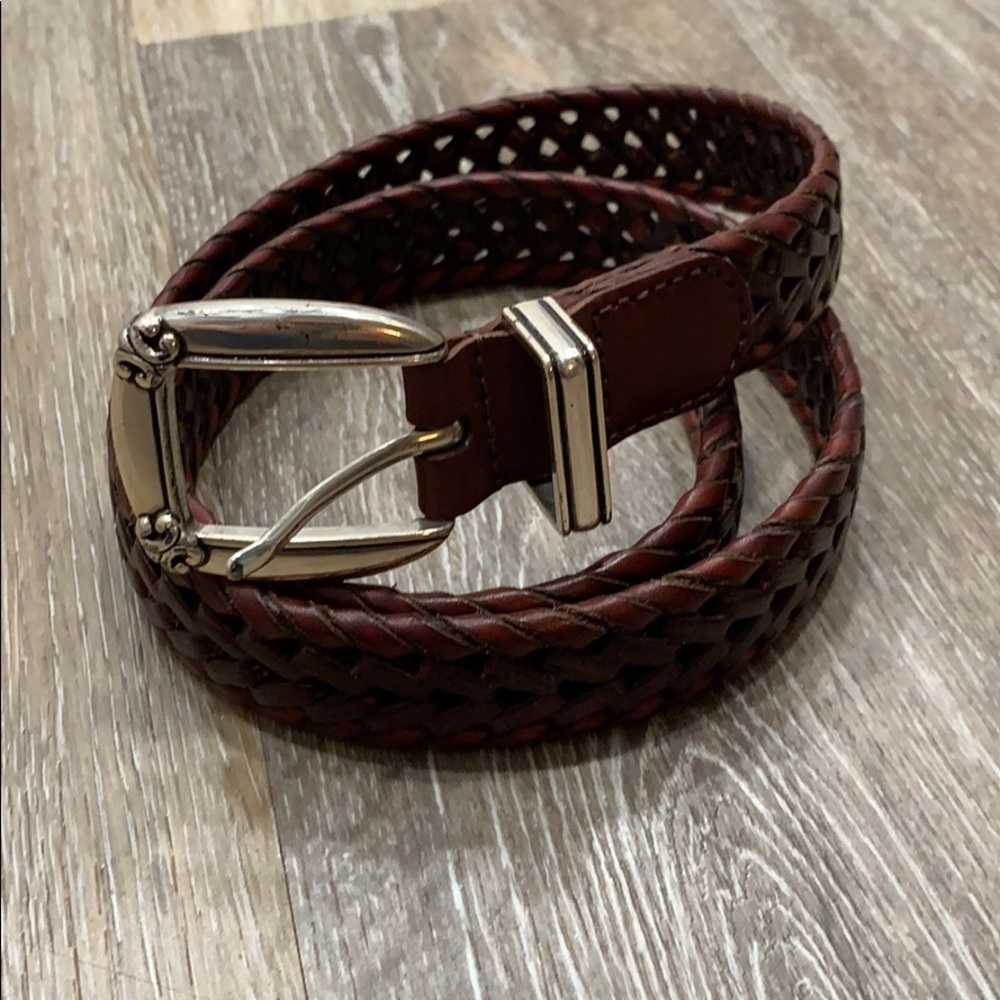 FOSSIL Woven Leather Western Style Belt size M